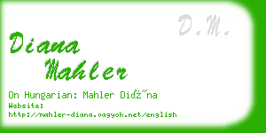 diana mahler business card